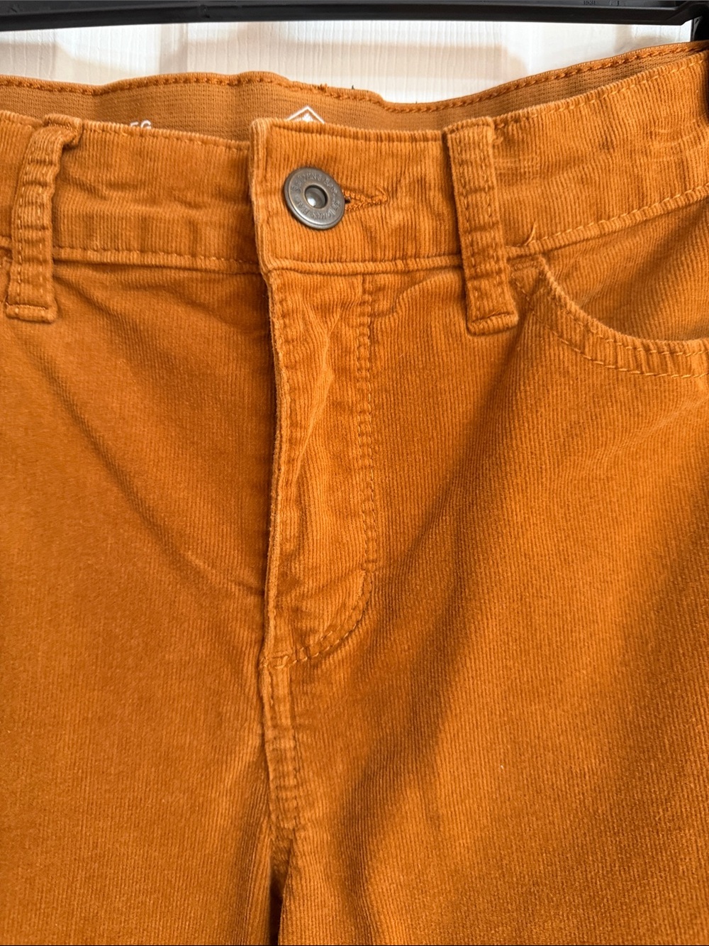 St. John's Bay Burnt Orange Straight Leg Corduroy Pants - Picture 3 of 6